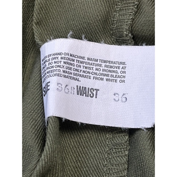 VTG Boy Scouts America‎ Uniform Pants Green Cargo Size 36W (31x31) Elastic Waist - Picture 3 of 4